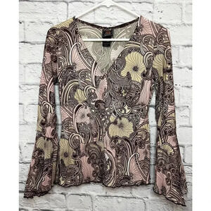 Vintage Route 66 boho top size S.